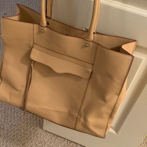 Rebecca Minkoff leather tote beige